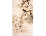工笔国画    白玉兰开   黄秀丽