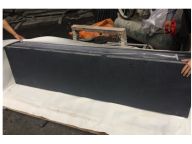 black granite countertop honed-2