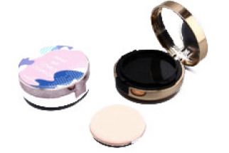 OEM  / ODM empty white compact round 15g  cc / bb  cushion case container with mirror